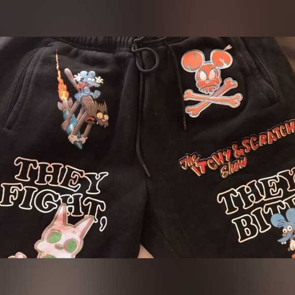 The Simpsons Freeze Max Itchy & Scratchy T-Shirt And Shorts Set - Black - Picture 6 of 7